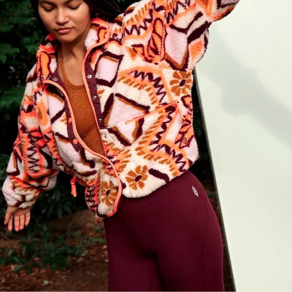 Free People Hit The Slopes Fleece Jacket
